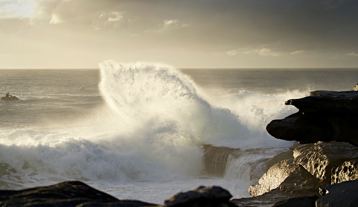 The backwash at Ours is both beautiful and dangerous. Photo: <a href=\"http://www.redbullcapefear.com/\"> Red Bull</a>