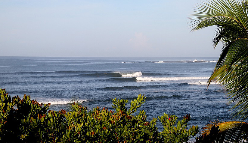 The world-class reef break is scheduled to pump for the duration of the contest. Photo: <a href=\"http://www.isawsg.com/\" target=_blank>Philippe Demarsan</a>.