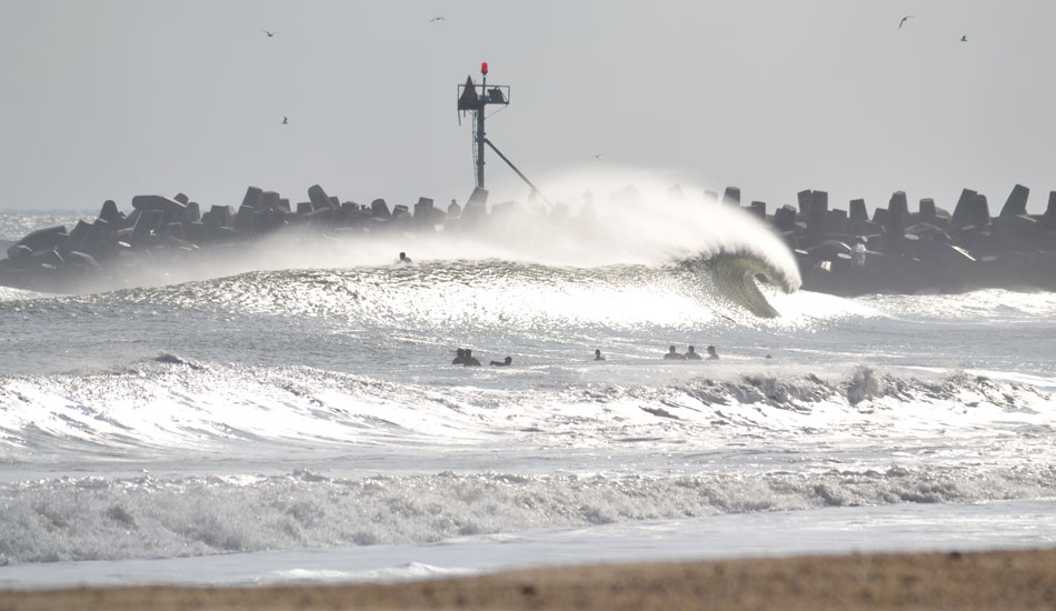 One of my favorite shots I\'ve taken. Watching this perfect, steep curl had everyone speechless and upset no one was on it. Photo: Chris Centrella