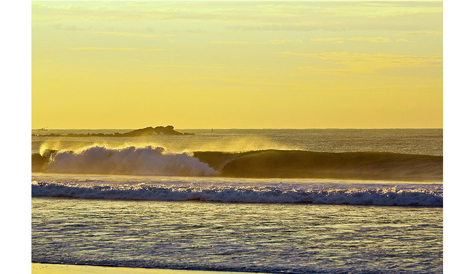 Spot X: 2011 Hurricane Katia AKA Queen of the Coast. You never know what to expect the morning after a hurricane. On this early morning, we were blessed with an empty lineup, great lighting and fun barrels. This was definitely a storm to remember and one that will remain in our hearts. Its path caused no damage to the coast and blessed us with some fun swell. Photo: <a href=\"http://www.chrisfrickphotography.com/\" target=_blank>Chris Frick</a>.