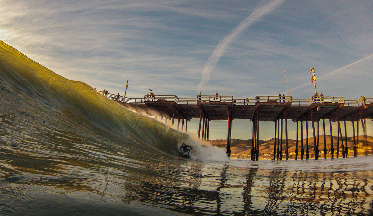 Local bodyboarders appreciate the big surf and nice weather. Photo: <a href=\"http://www.colinrothphoto.com\">Colin Roth</a>