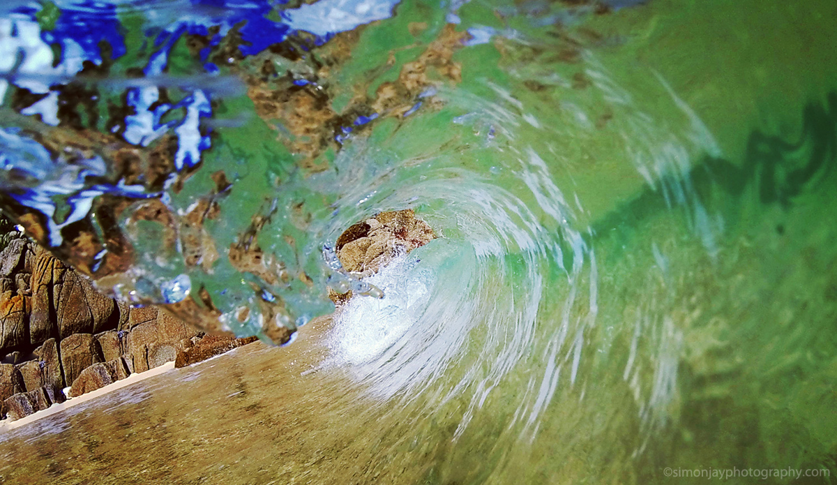 Inside a little barrel way down west Cornwall. Photo: <a href=\"https://plus.google.com/102308141752801627777/posts\"> Simon Rickwood</a>