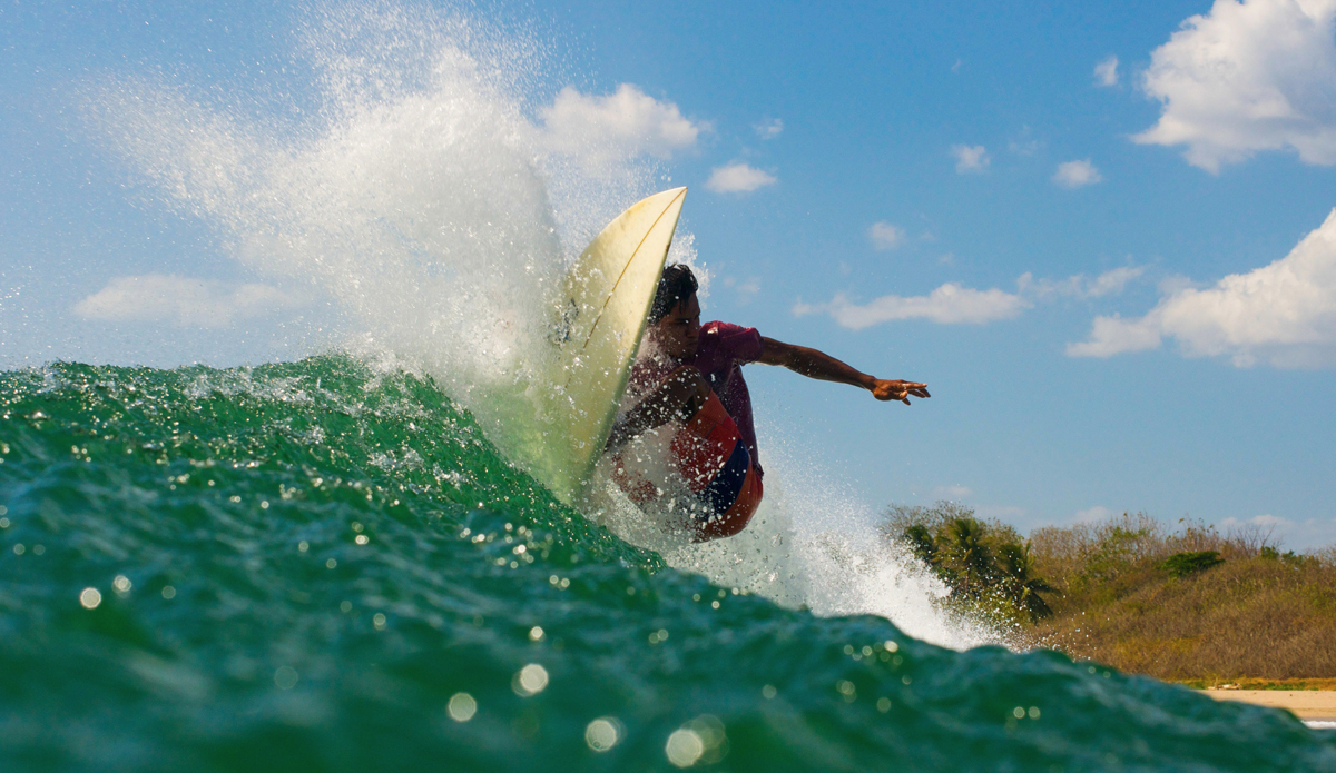 Stephen, a local Costa Rican, hitting the lip. Photo: Jonathan Watson