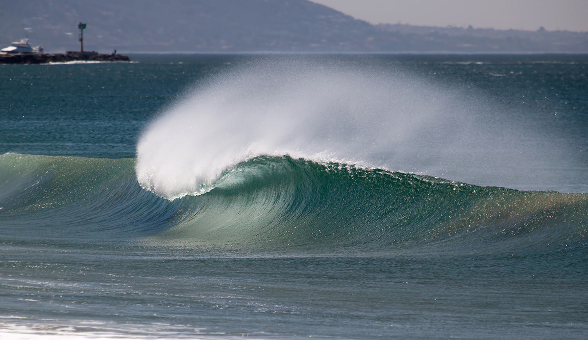 This particular area is usually lined up. However, on this day, empty A-frames were
were exploding up and down the beach.  Photo: <a href=\"http://craiglarsonimaging.com/\">Craig Larson</a>