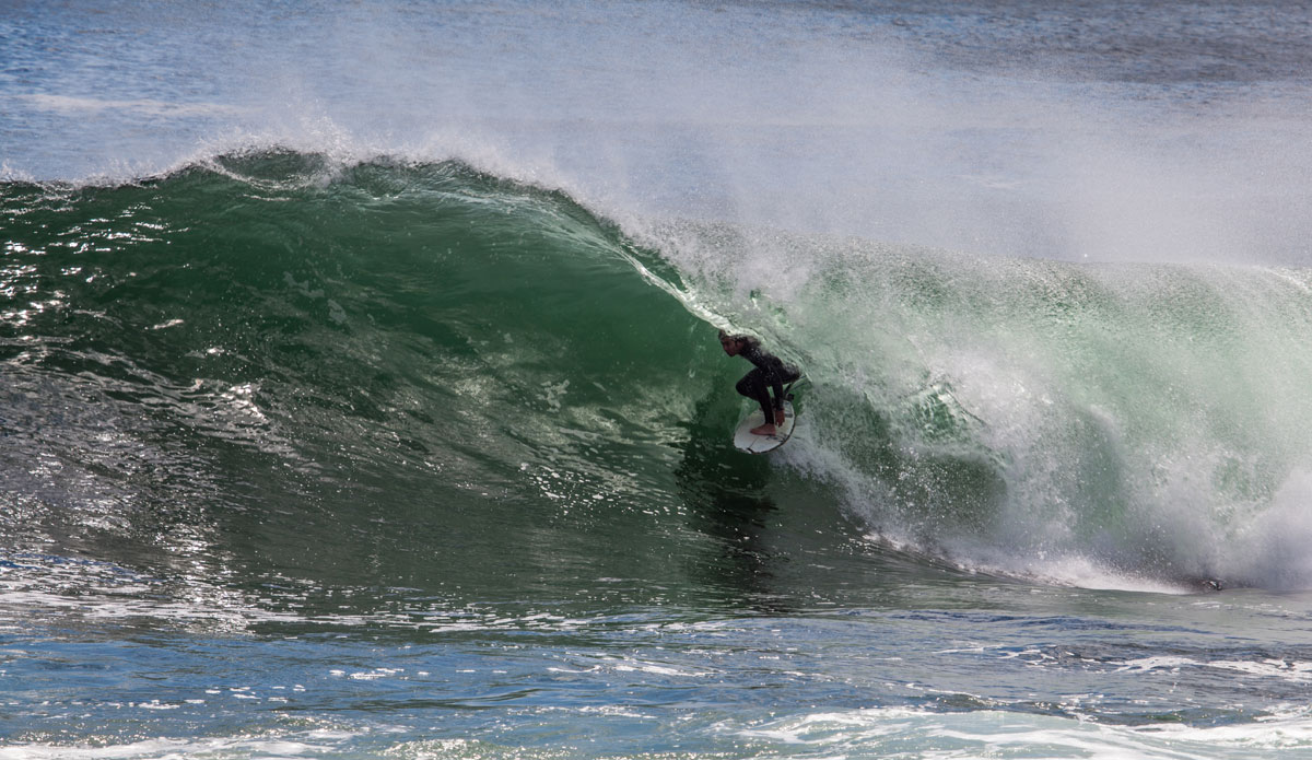 Raven Lundy buried in a Cristobal tube. Photo: <a href=\"http://www.jwdproductions.com/\"> Joey Dwyer</a>