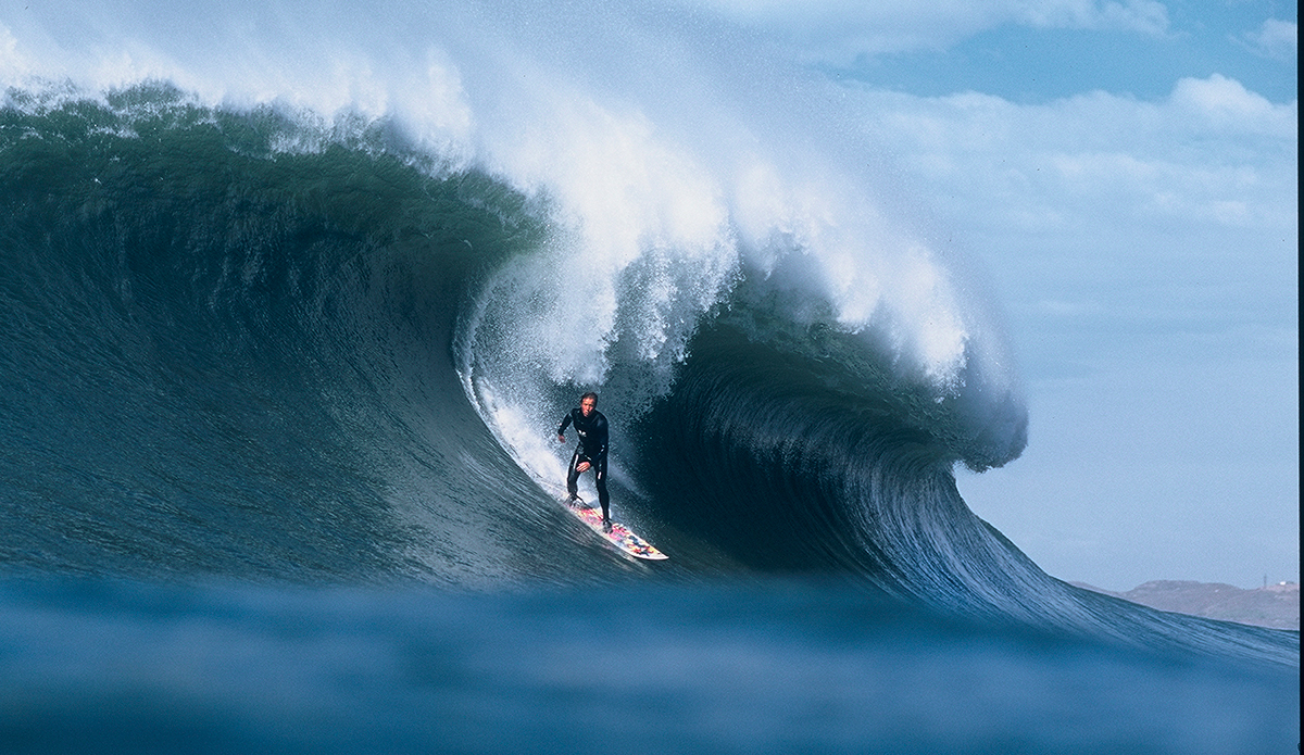 To me this is a really impressive shot taken by the legend, Rob Keith at Baja Malibu around 2003. Rob Keith moved from Florida and settled on the west coast. It was in 1989 that Mark fell in love with Mexico (Baja Malibu and Rosarito Beach). To this day, he still heads south of the border anytime there\'s epic surf. Photo by: Rob Keith