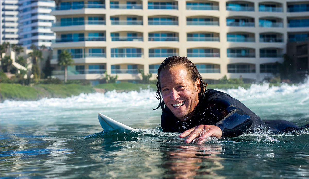 Meet Mark McNaught. He\'s a 52 year old young-hearted surfer from Encinitas, CA. He is always smiling and stoked on life, transmitting a positive vibe everywhere he goes. Photo: Damian Davila