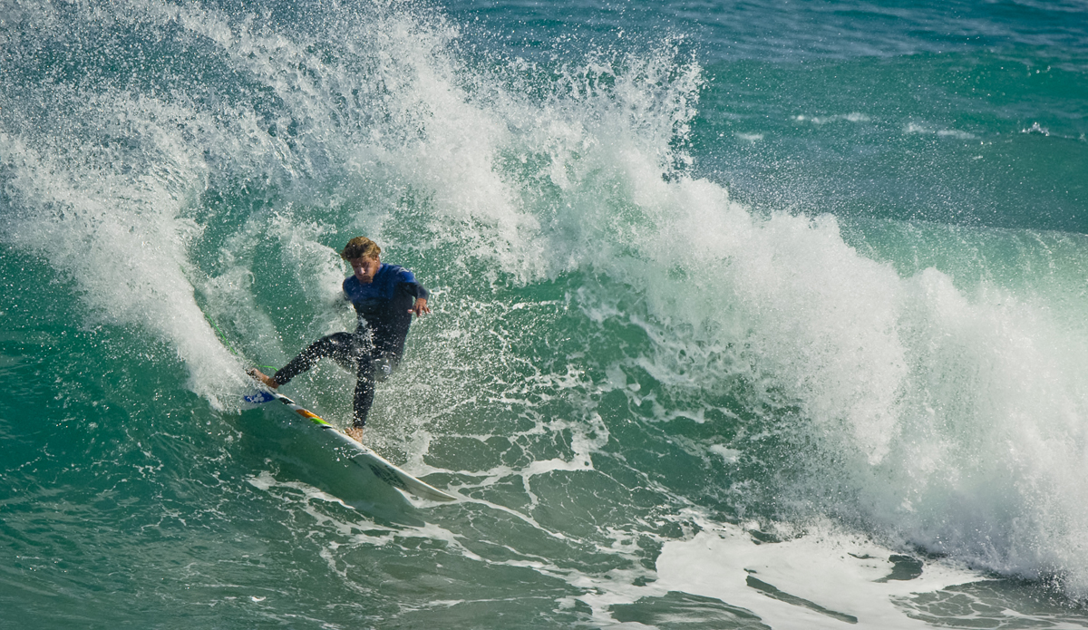 Ricardo Christie laying into one in Portugal.