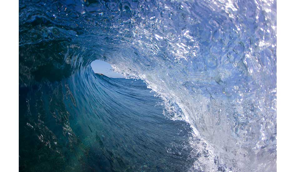 Looking out of one at Cloudbreak. This was a very small day so I shot some empties. Photo: <a href=\"http://www.davenilsenphotography.com/\">Dave Nilsen</a>