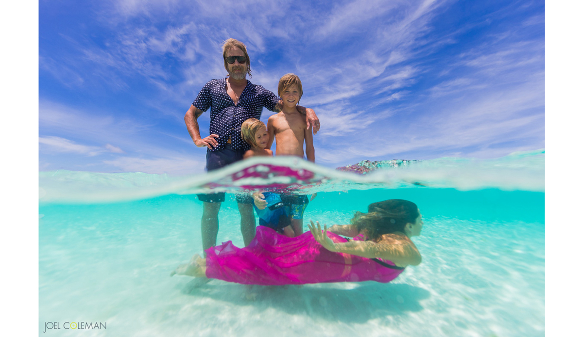 Petra, Hendrix, and Ozzy here just enjoying how clear and beautiful the water is. Photo: Joel Coleman | <a href=\"Joel Coleman / www.saltmotion.com\">Saltmotion</a>