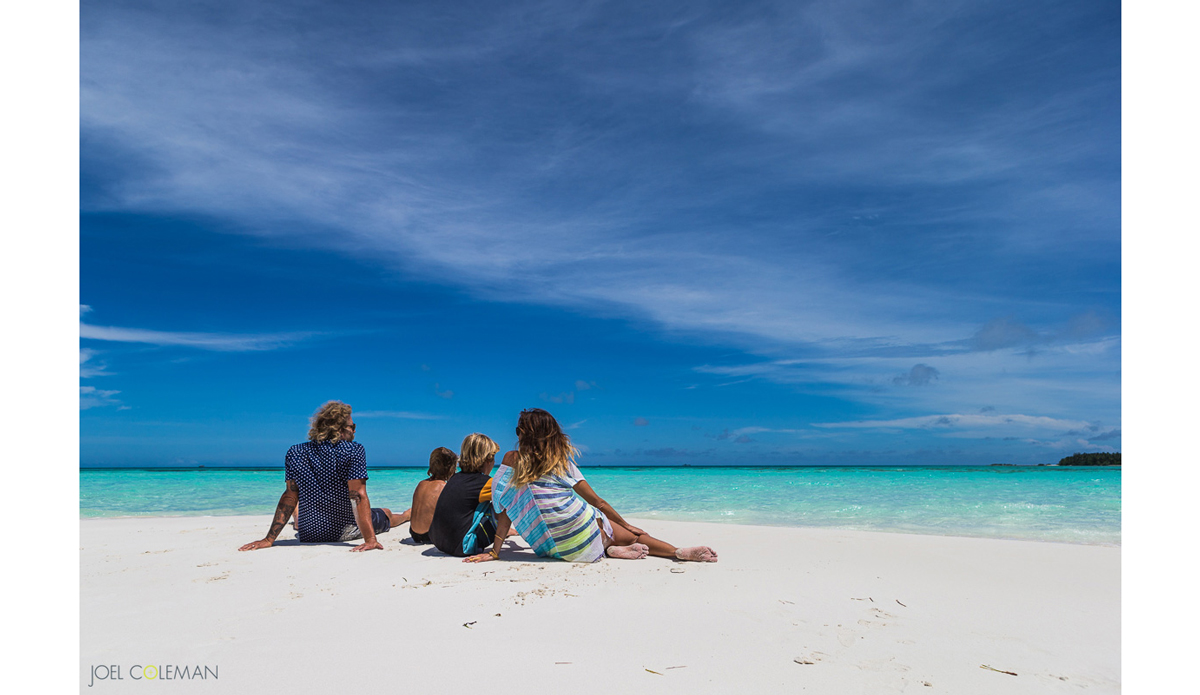 This is a little sand island we would visit every day by Hobie Cat. We just loved being on a little slice of heaven, even for a moment. We even sometimes had lunch there. I don’t think we ever got used to how clear the water was and is — and how amazing all the different colors of blue were. Photo: Joel Coleman | <a href=\"Joel Coleman / www.saltmotion.com\">Saltmotion</a>