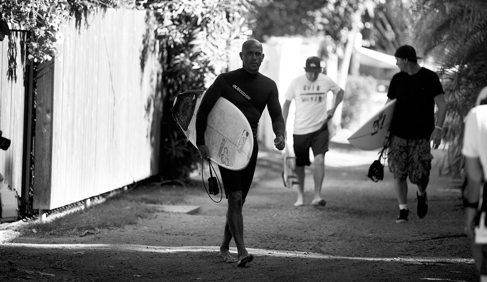 Kelly Slater, focused on his heat. Photo: <a href=\"http://mattdunbar.com.au\">Matt Dunbar</a>