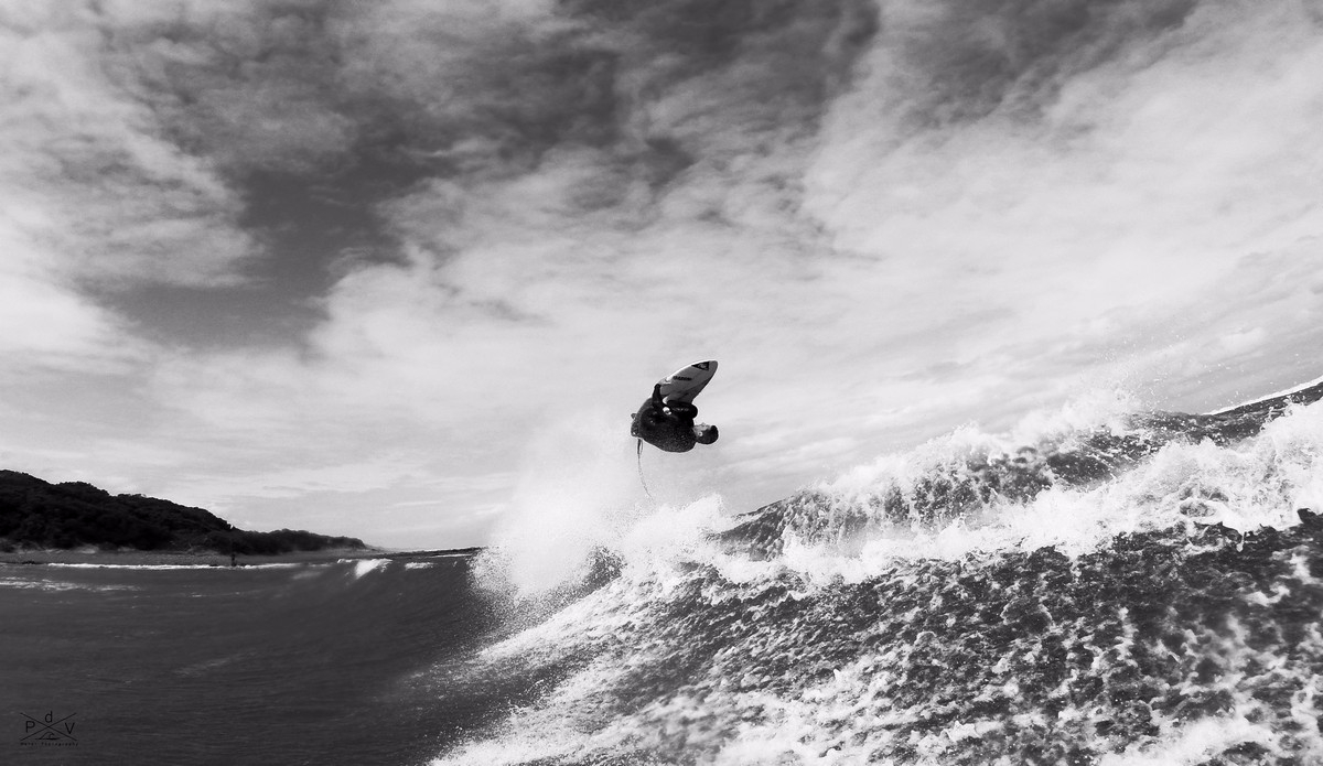 Jono Bruton getting funky. Photo: Pierre de Villiers