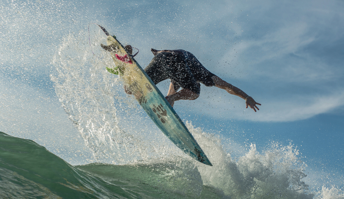 3 of 3 Photographer Dave Sieczkiewicz getting up close and personal with Jeffrey\'s backside rotation. 