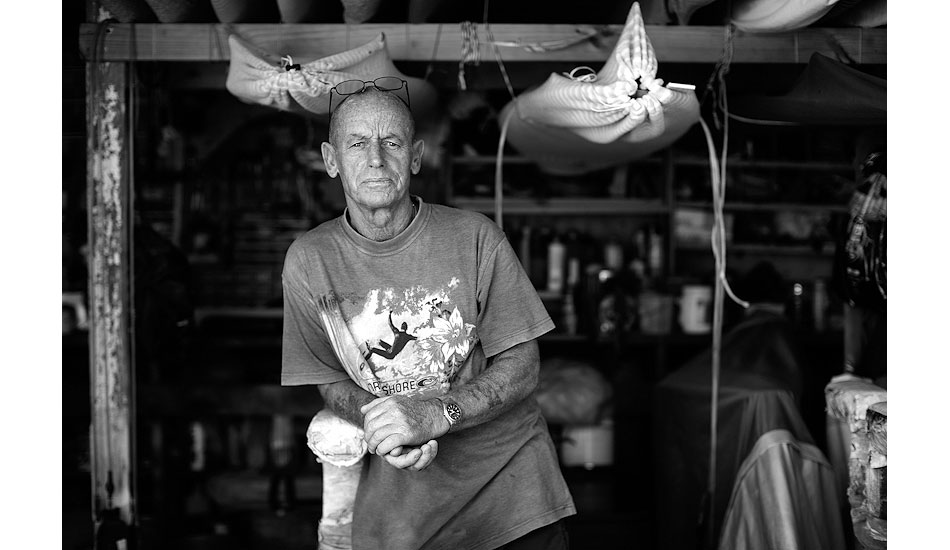 Don Alcroft, a Torquay legend, photographed at his home. I could have spent a few days listening to his stories from back in the day. Photo: <a href=\"http://edsloanephoto.com/\">Ed Sloane</a>