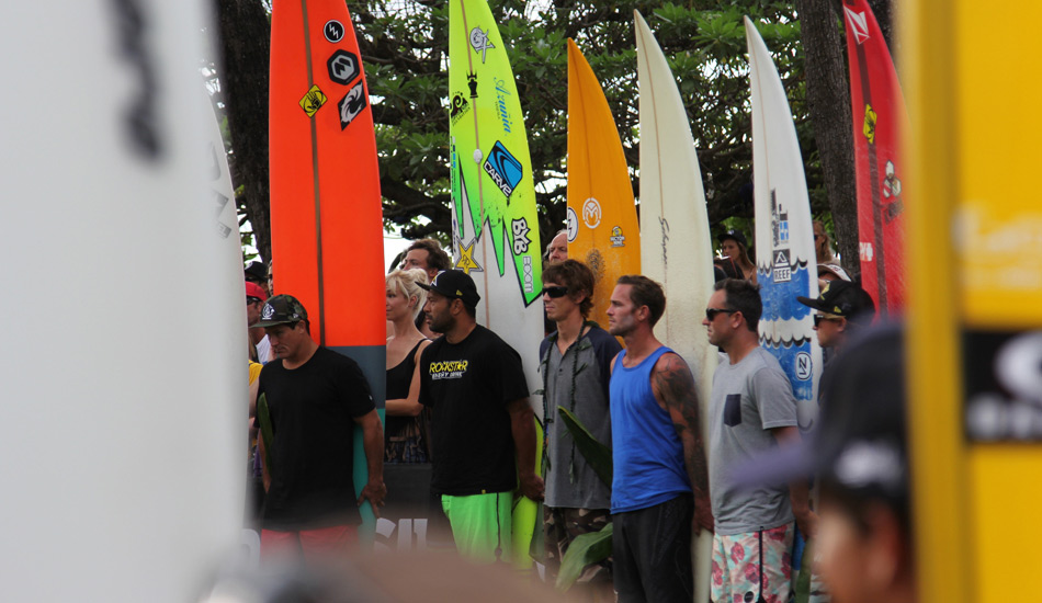 Dave Wassell, Sunny Garcia, Rusty Long, and Derek Dunfee. 