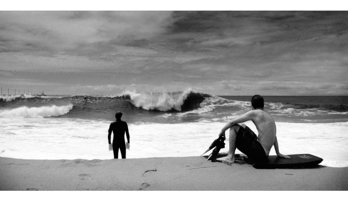 I shot this with film, back when I was staying in California for a while, and was pointing my camera more at mountain bikers than I was at surfers, due to the fact I would rather surf than miss out while taking pictures of everyone else enjoying the waves. It was a heavy day at The Wedge, with Kelly Slater, Christen Fletcher, Danny Kwock, and Strider out. I like this image from that day because it focuses on the bodyboarder, and the body surfer on the edge of this monster that demands respect from anyone who challenges it. 