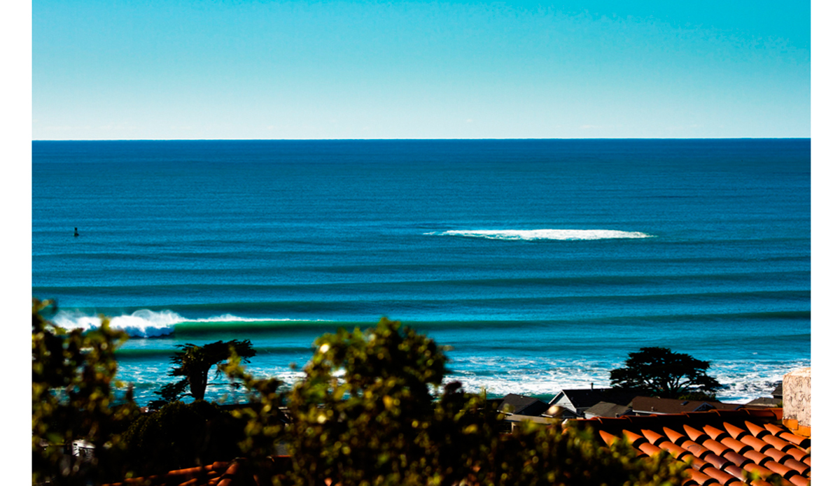 A mid winter pulse producing some clean lines. Cayucos California. Photo:<a href=\"http://www.colinnearman.com\">Colin Nearman</a>