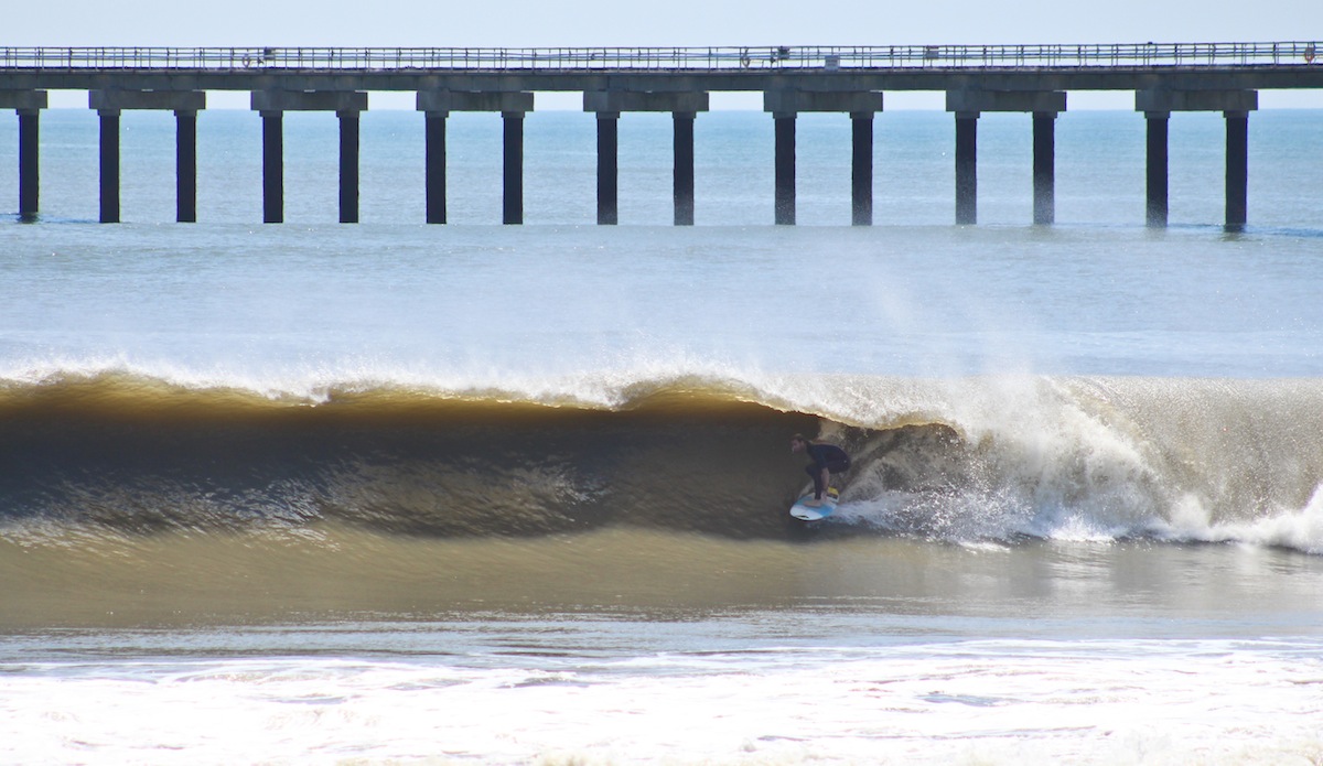 Todd Pace just missed the axe on this heaver. Photo: <a href=\"http://jettylife.com/\">John Streit.</a>