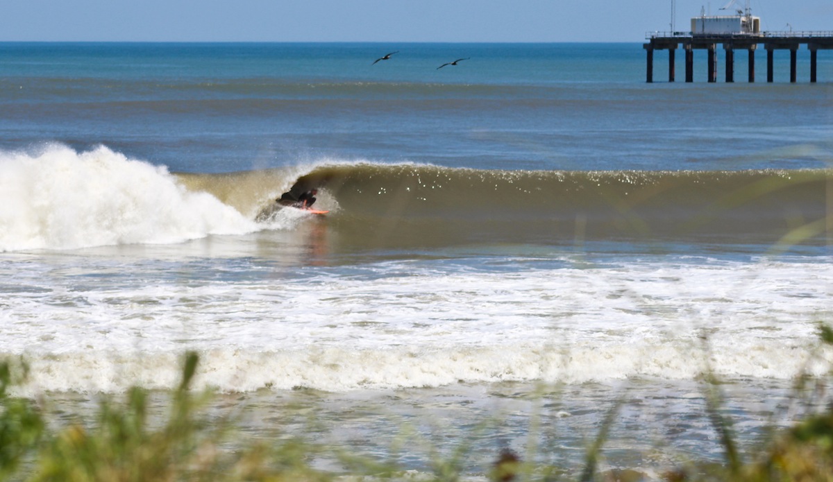 John Streit takes a pelican-inspired line. Photo: <a href=\"http://instagram.com/shaun_csb\">Shaun Devine.</a>