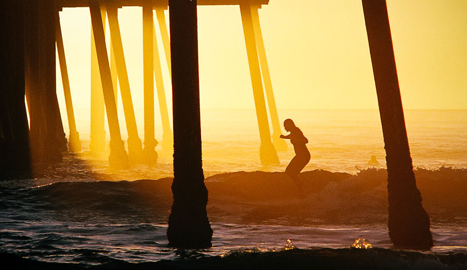 This image was shot back when I only had a film camera. I remember snapping a few frames of this unidentified girl as she cruised under the pier with style and grace. Weeks later was when I realized how special that moment really was. Photo: <a href= \"http://molyneuxphoto.com/\">Jean Paul Molyneux</a>