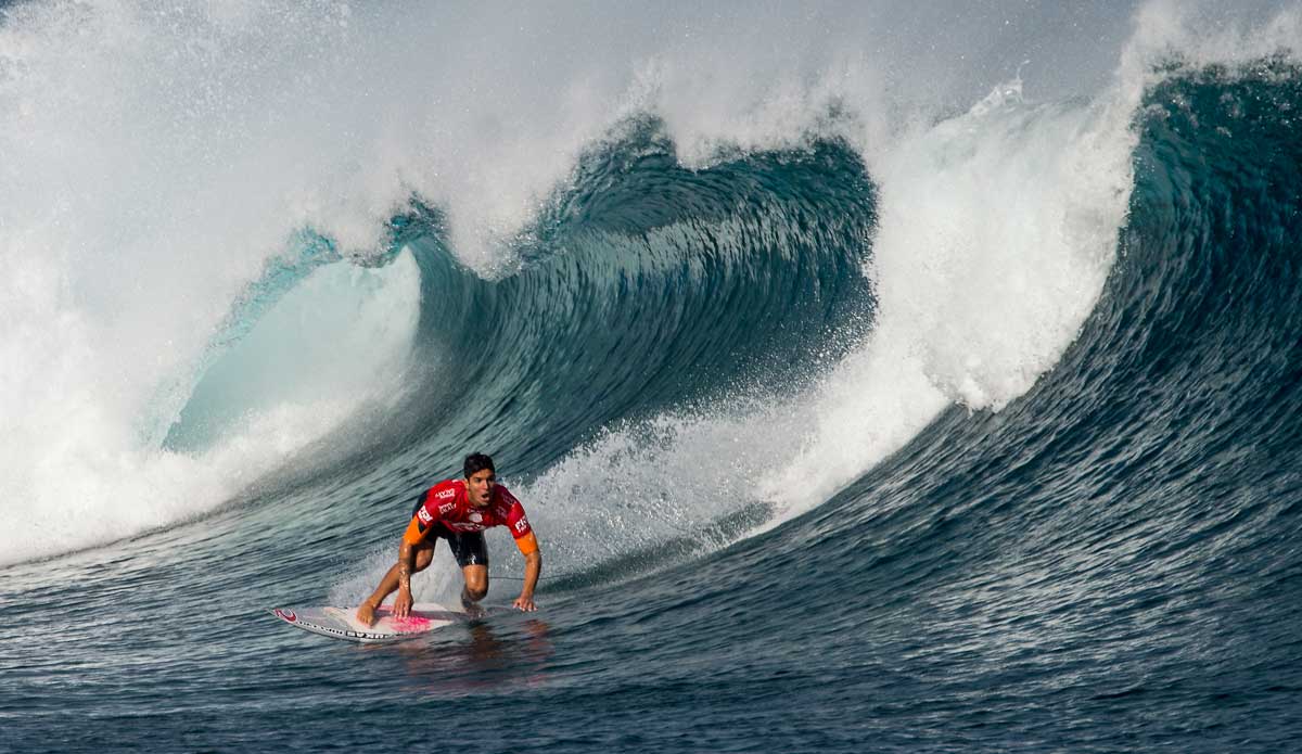 Medina winning his semifinal where he defeated Kolohe Andino (USA), Fiji Pro 2014. Photo: <a href=\"http://www.aspworldtour.com/\">ASP | Robertson</a>