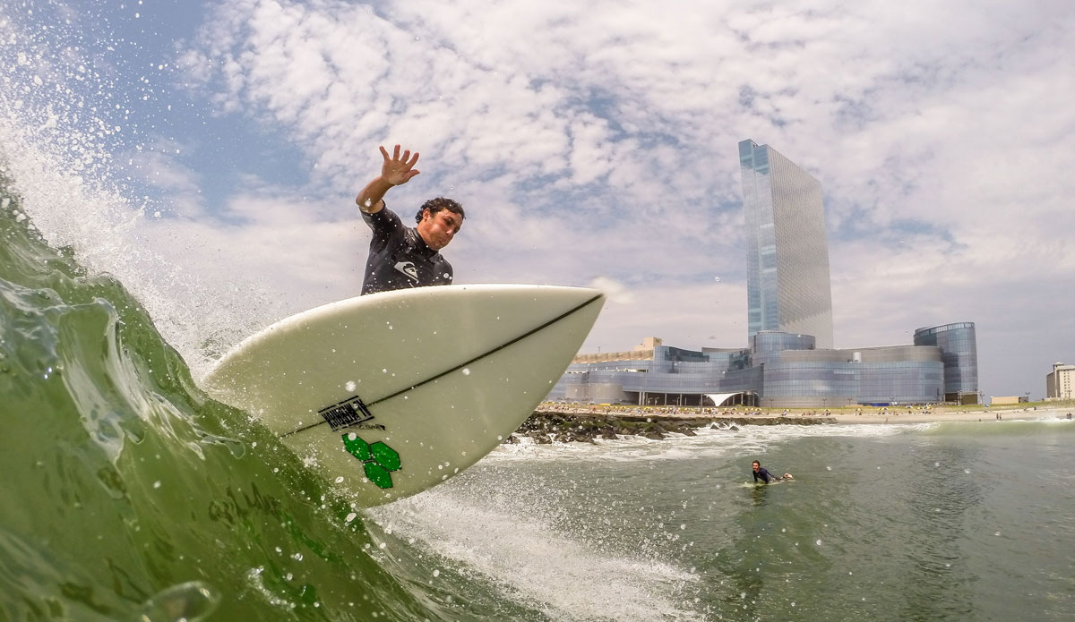 This photo was shot in Atlantic City during hurricane Bertha this past August. Brandon Eaves completely shredding it. Photo: <a href=\"http://chank-photography.tumblr.com/\"> Matt Ciancaglini</a>