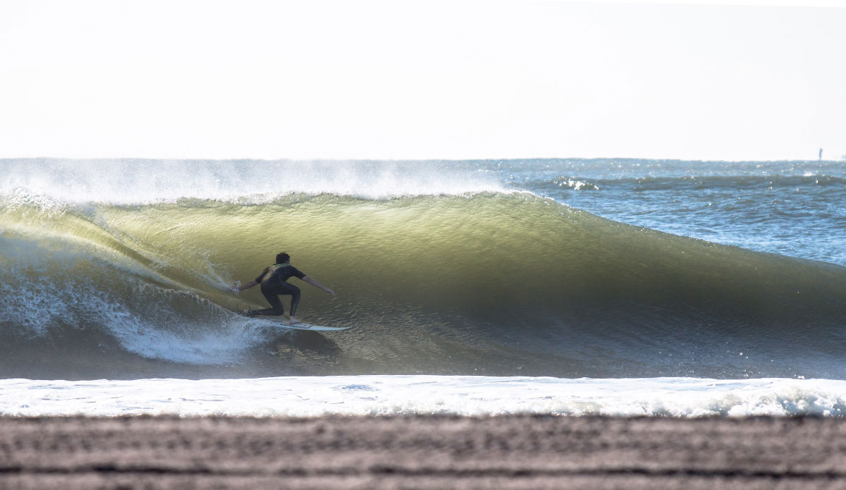 Garrett Straube this past Monday coming into a clean one. First day of fall in South Jersey wasn\'t as good as it was up in North Jersey, but we still had some good swell. Everyone doubts it down here and I love it. More waves for me. Photo: <a href=\"http://chank-photography.tumblr.com/\"> Matt Ciancaglini</a>