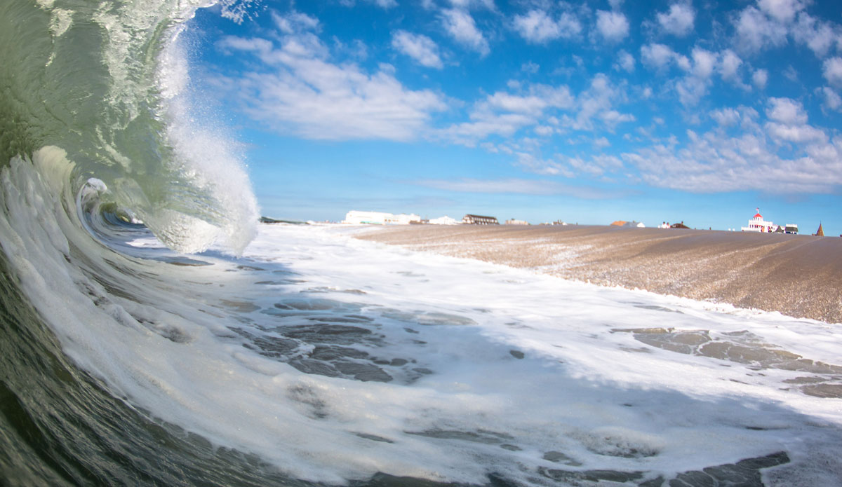  left AC and headed south for the rest of Cristobal. I was taking a beating from the current and heard the shore break was going off at home so headed back. I made perfect timing because it was just me, myself, and double overhead swells for the rest of the day! Photo: <a href=\"http://chank-photography.tumblr.com/\"> Matt Ciancaglini</a>