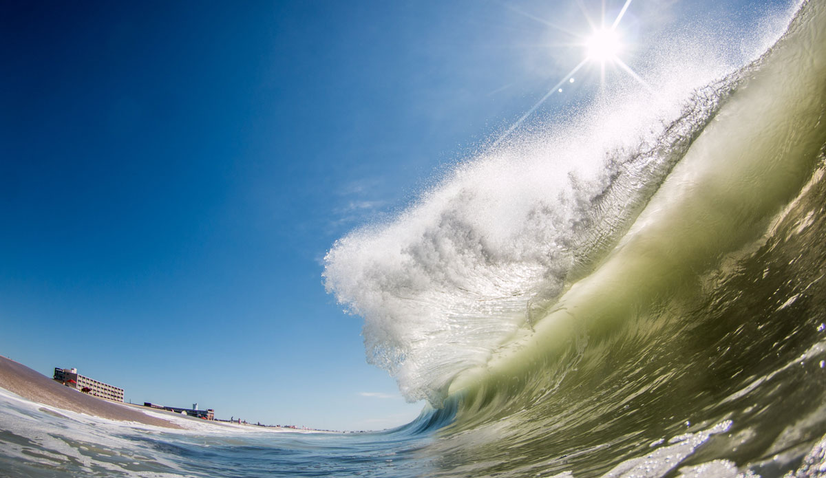 This was Cristobal flaring out. The swell was coming in heavy and some serious backwash was happening. Reminded me of The Wedge in Newport Beach, CA. These waves were just flaring out so far, it was unreal to experience. Photo: <a href=\"http://chank-photography.tumblr.com/\"> Matt Ciancaglini</a>