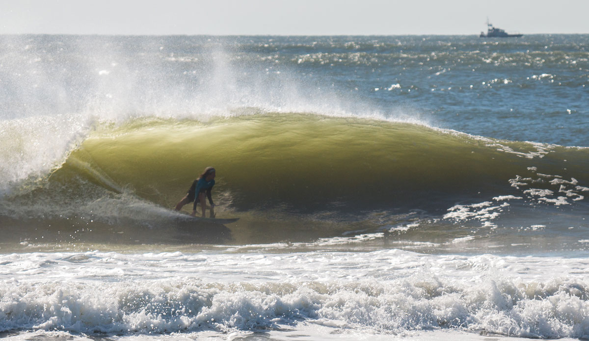 Offshore little barrels are a good way to start off the season. Photo: <a href=\"http://chank-photography.tumblr.com/\"> Matt Ciancaglini</a>