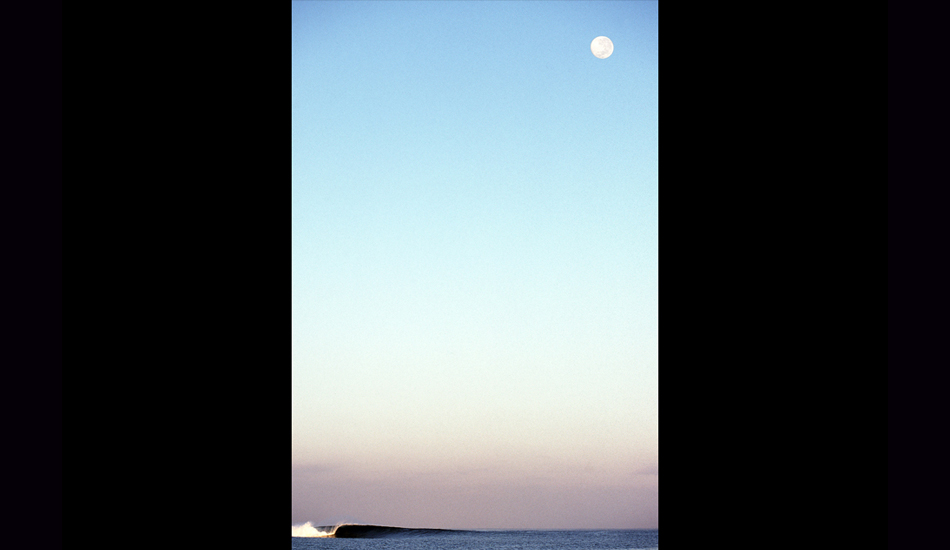 July 2000 - The moon sets in the early morning over a surf break lineup on the Indonesian island of Sumbawa. Image: <a href=\"http://stevefitzpatrick.com/\" target=\"_blank\">Fitzpatrick</a>  