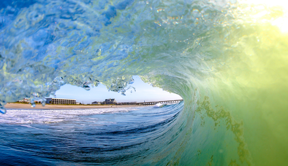 Wrightsville Beach shore break featured with a view of  the Oceanic, a popular restaurant on the south end Photo: <a href=\"http://www.chrisfrickphotography.com/\" target=_blank>Chris Frick</a>/<a href=\"http://aquatech.net\">Aquatech</a>