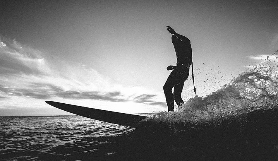 John Haffey kicking out before sunset in La Jolla, Ca. Photo: <a href=\"http://www.gagehingeley.com/\" target=_blank>Gage Hingeley</a>.