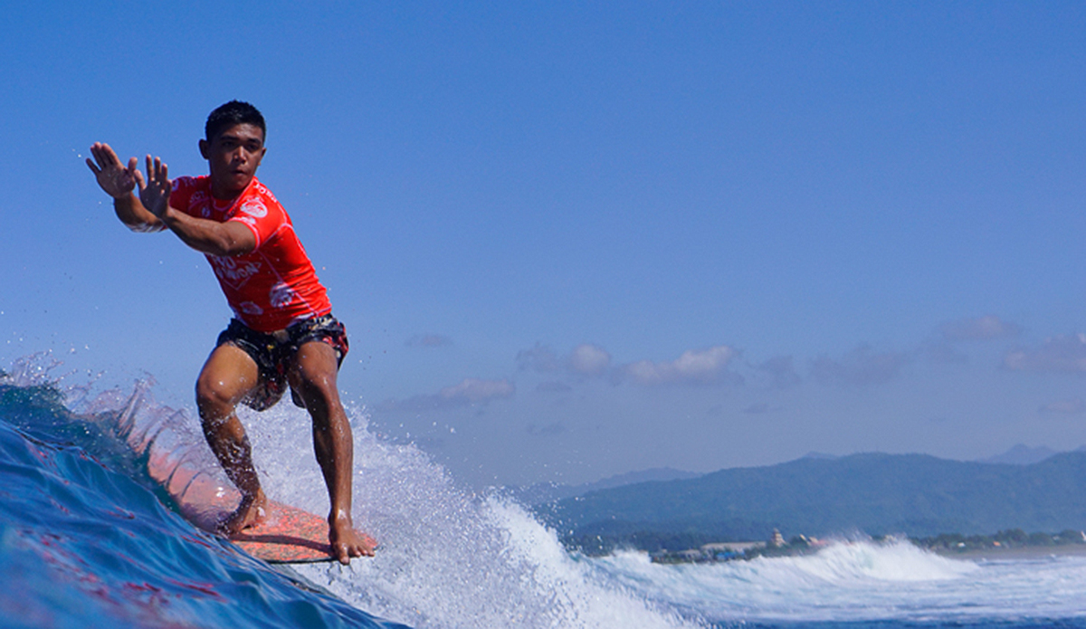 Mark Aguilus, PSCT Men\'s Longboard Champ. Photo: @GapsSabuero