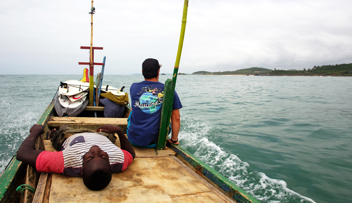 Ricky boosts at Busua. Photo: <a href=\"http://www.gregewingphoto.com/\"> Greg Ewing</a>