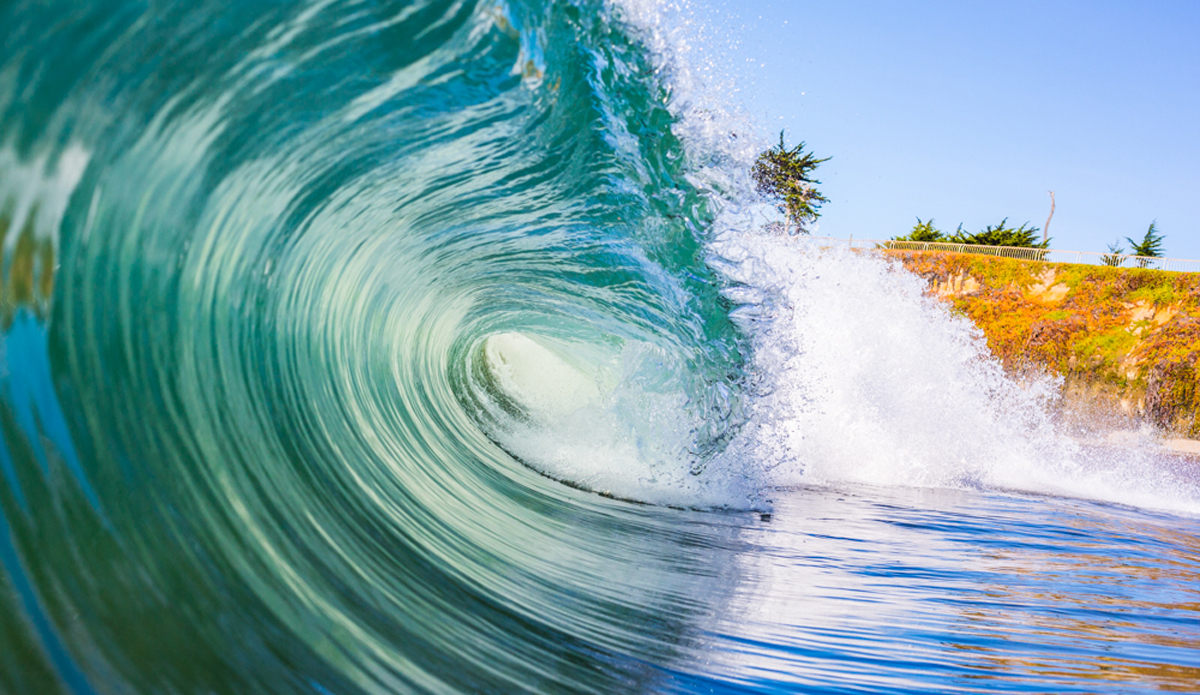 Iceberg Blue. One of the bigger waves that came through.