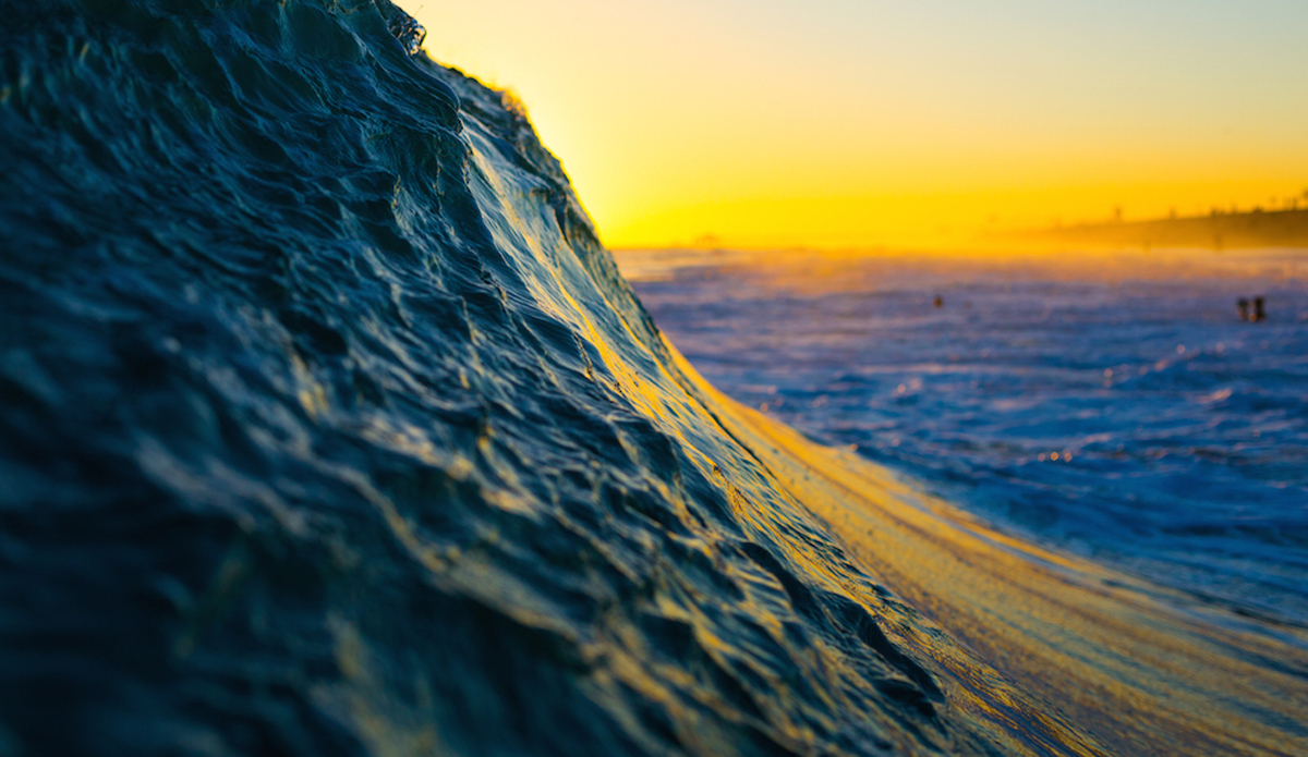 Textured Slope. Shot during the golden hour at The Wedge.