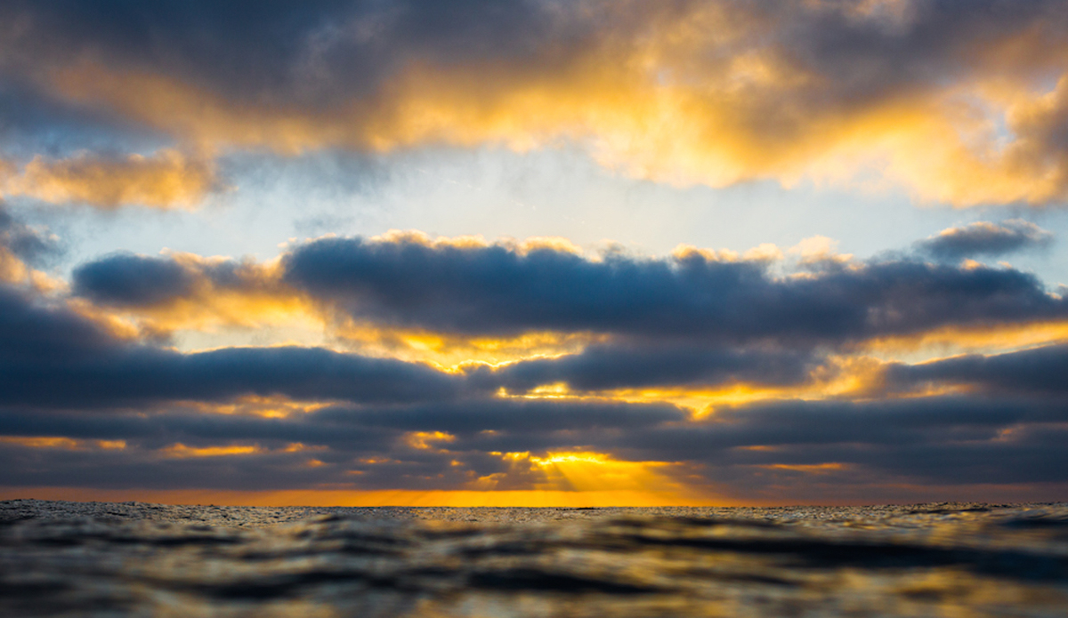 Golden Hour. The best seat to see the sunset is in the water.