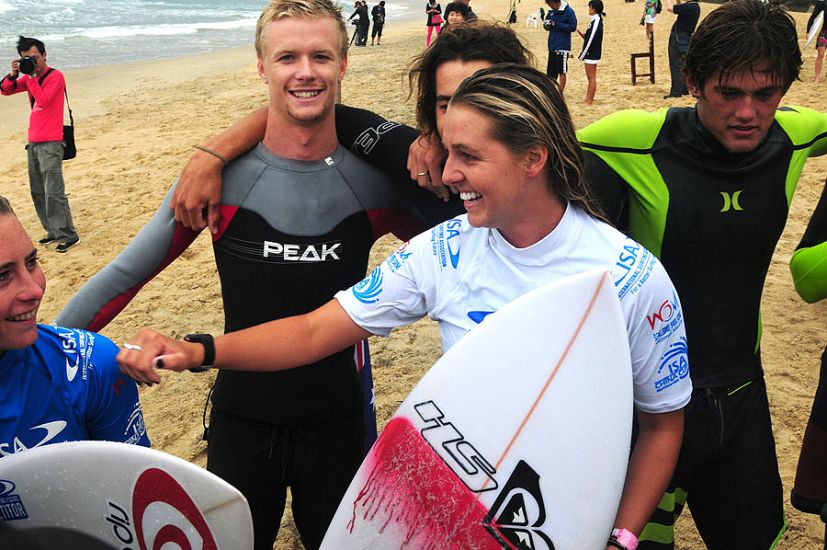 Philippa Anderson stoked on her win at the ISA China Cup. Photo: ISA/Tweddle