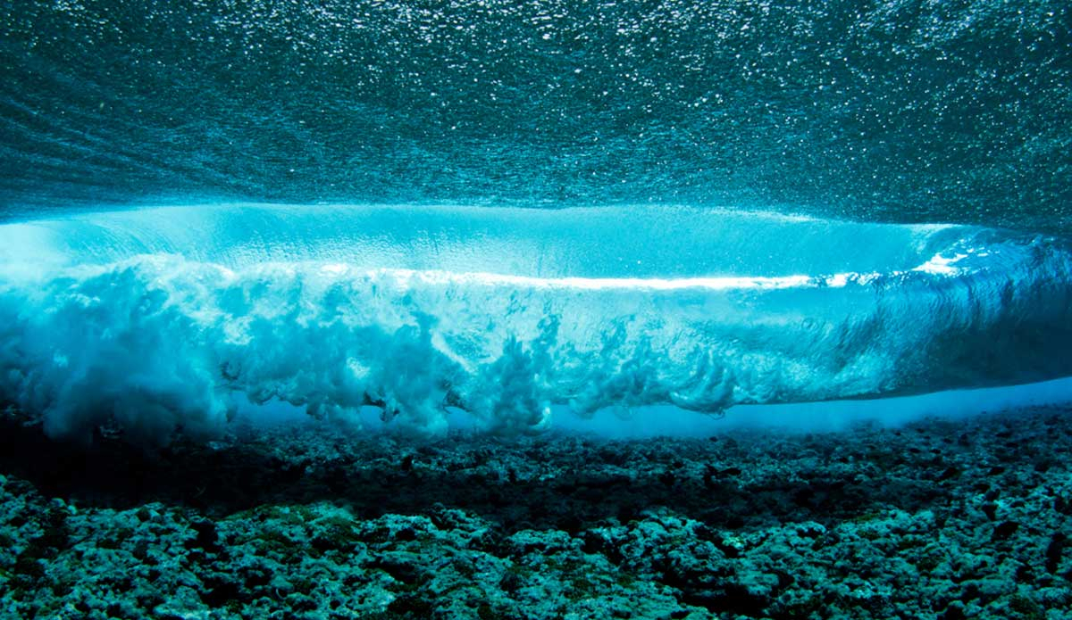 Taken earlier this year out at P-Pass in Micronesia. Clear blue water, low tide barrels. Photo: <a href=\"http://haydenoneillphoto.com/\">Hayden O\'Neill</a>