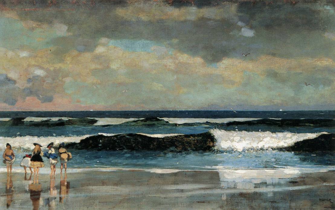 “On the Beach.\" Winslow Homer, 1869.