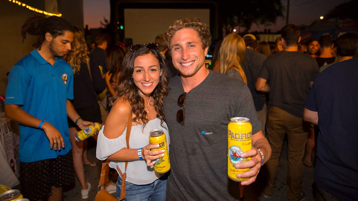 The Inertia Founder, Zach Weisberg and girlfriend Amy Fernandez. Photo: Thrailkill