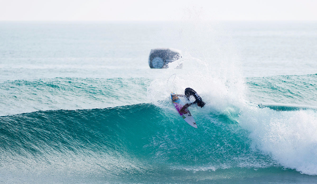 Miguel Pupo of Brasil (pictured) winning his Round 2 heat at the Hurley Pro at Trestles in California, USA on Thursday September 10, 2015. 
 Photo: <a href=\"http://www.worldsurfleague.com/\">WSL/<a href=\"https://instagram.com/kirstinscholtz/\"</a>/Kirstin Scholtz</a>