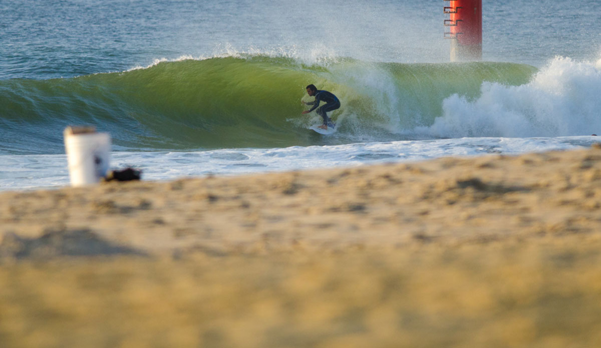 Nick Napolitano tucked away in the early morning. Photo: <a href=\"www.jeremyhallphotography.com\">Jeremy Hall</a>