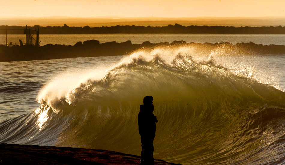 It\'s all about your angle to get the light bouncing of your subjects. Here, a surfer checking the waves gives this image a deceiving perspective. Photo: <a href=\"http://www.http://sardelis.com/\" target=\"_blank\">Chris Sardelis</a>