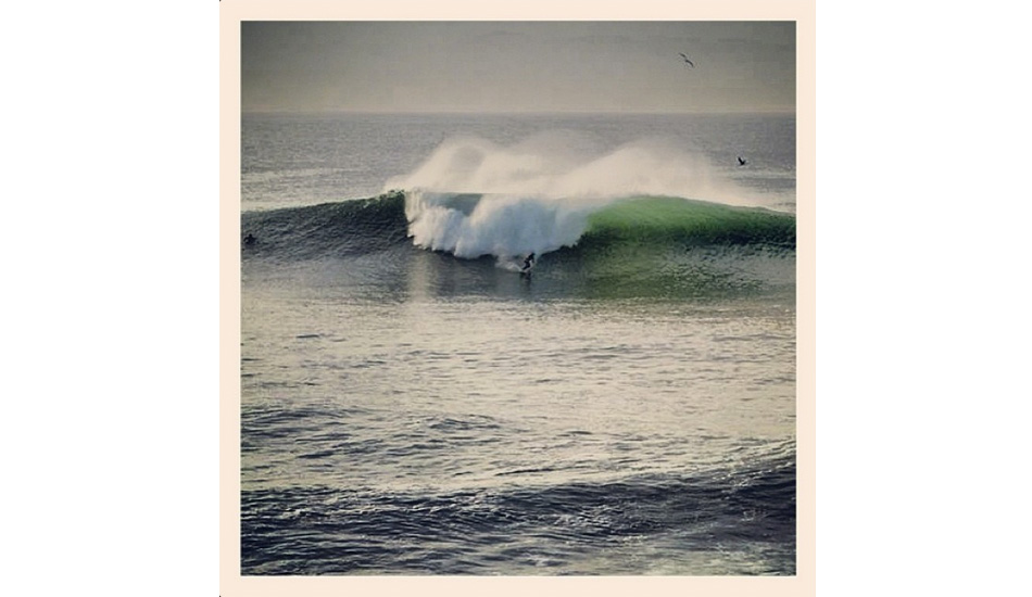 Tuesday at Steamer Lane went off. Photo: <a href=\"http://www.instagram.com/santacruzwaves\">@santacruzwaves</a>