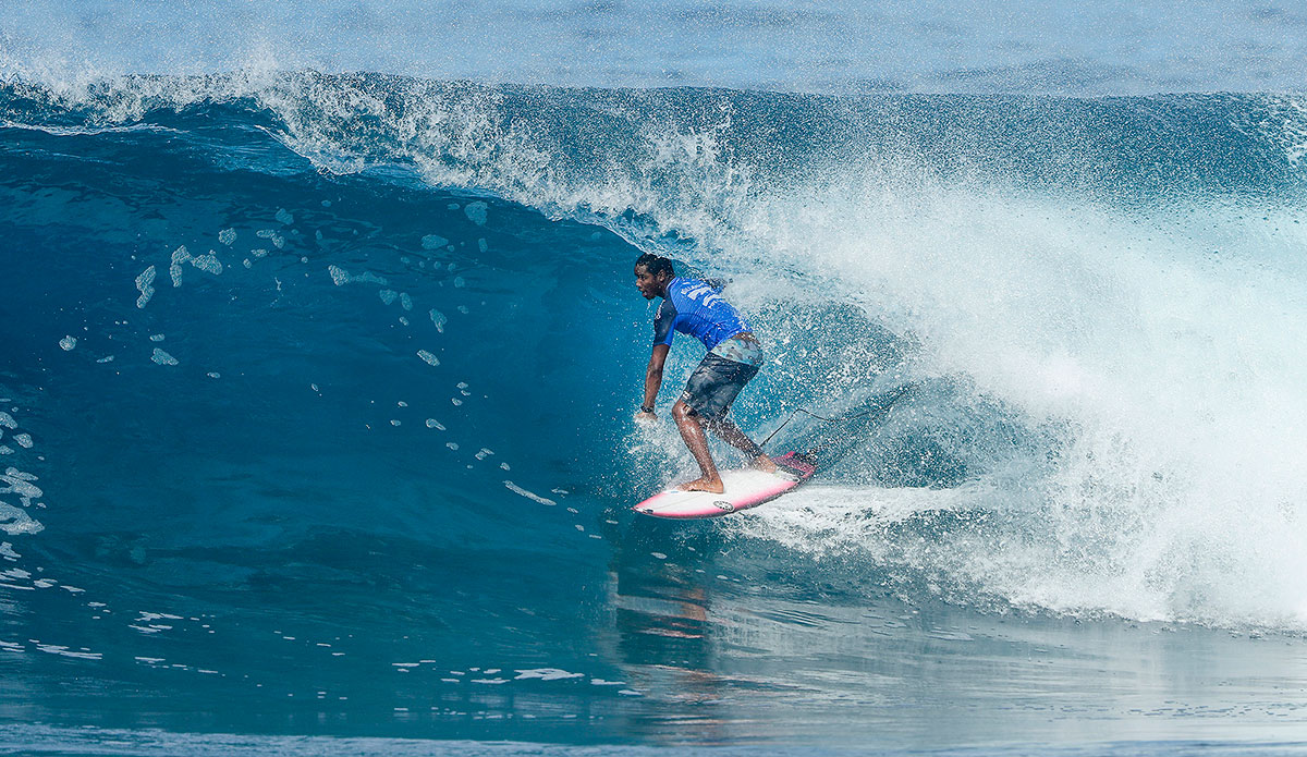 Victor Bernardo. Photo: <a href=\"https://www.instagram.com/damien_poullenot/\">Poullenot</a>/<a href=\"http://www.worldsurfleague.com/\">WSL</a>