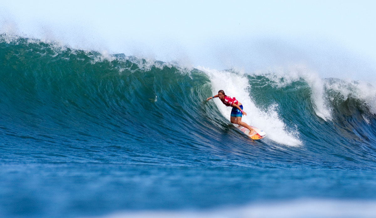 Providing a springboard for their professional careers, every one of the 17 surfers on the 2014 ASP Women’s World Tour are former ISA competitors, with seven of them Gold Medalists, including America’s Courtney Conlogue (pictured), France’s Pauline Ado, and Australia’s Stephanie Gilmore, Sally Fitzgibbons, Tyler Wright, Dimity Stoyle, and Laura Enever. Photo courtesy of <a href=\"http://www.isasurf.org/\">ISA Archive</a>