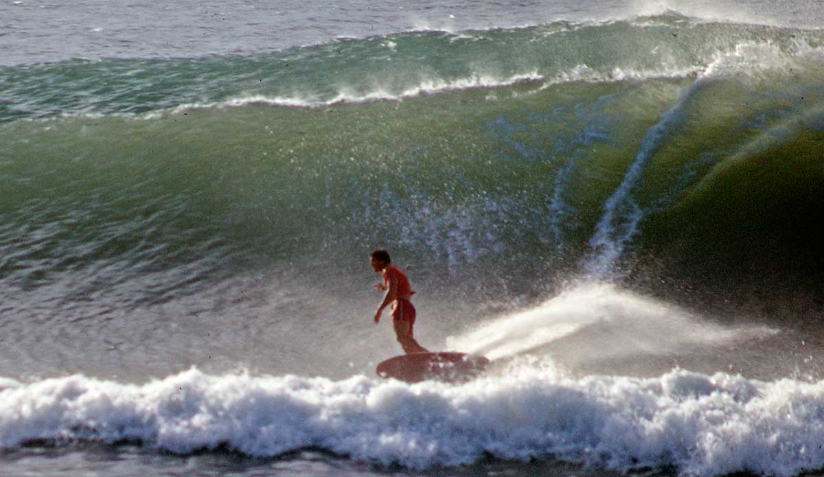 In the last vestige of the longboard era, Fred Hemmings eked out a win in Puerto Rico in ’68. While guys like Mike Hynson and Reno Abellira gave the surf a going over on their shorter, more maneuverable down-railers, Hemmings’ more traditional lines ultimately prevailed. Photo: <a href=\"http://www.isasurf.org/\">Singletary</a>